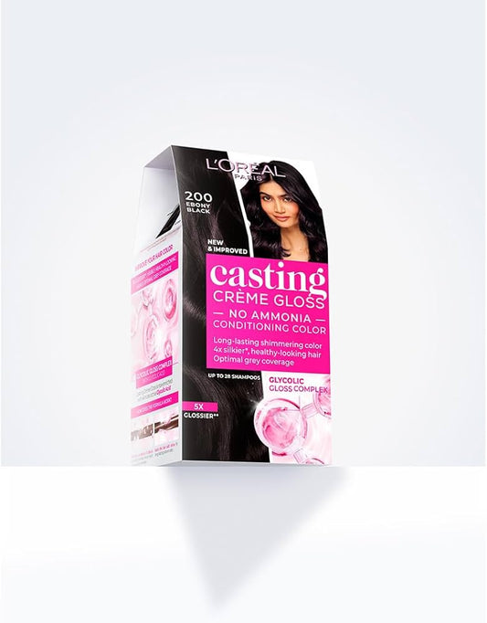 L'Oréal Casting Hair Dye (200) Dark Black