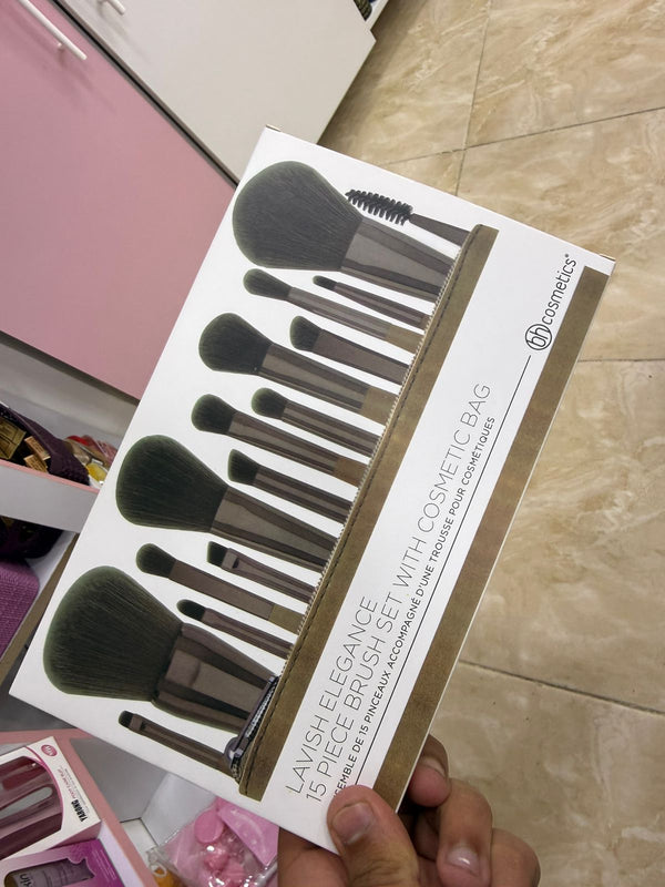 15-piece makeup brush set