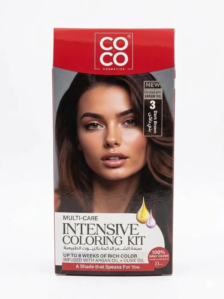 Coco Cosmetics Hair Dye (3) Brown