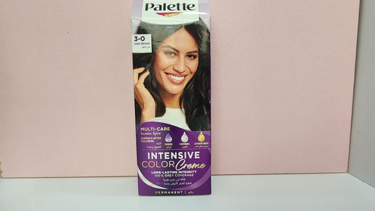 Palette of hair dye (3) dark brown