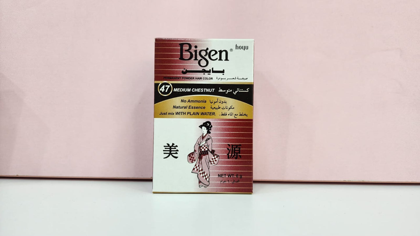 Baygen dye number (47) medium chestnut