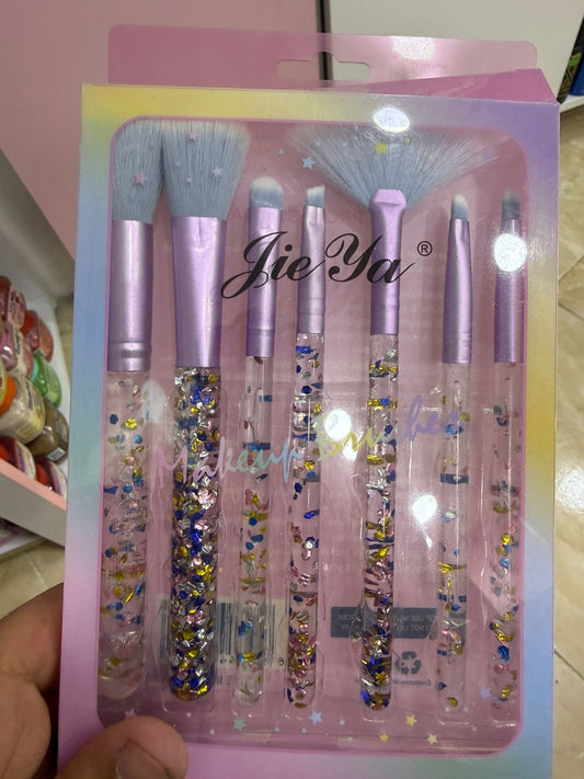Glitter brushes, 6 pieces