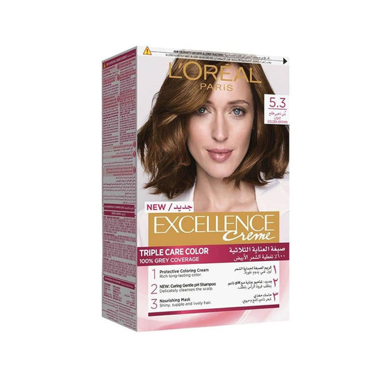 L'Oreal Excellence Hair Color (5.3) Light Golden Brown