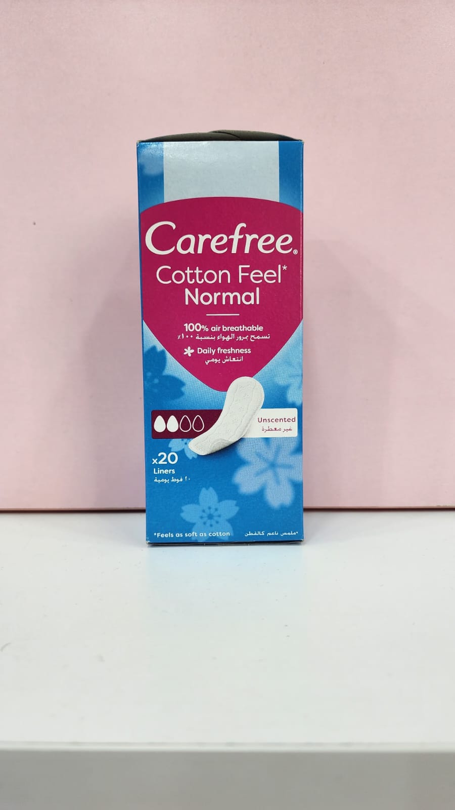 Carefree Unscented Cotton 20 pieces