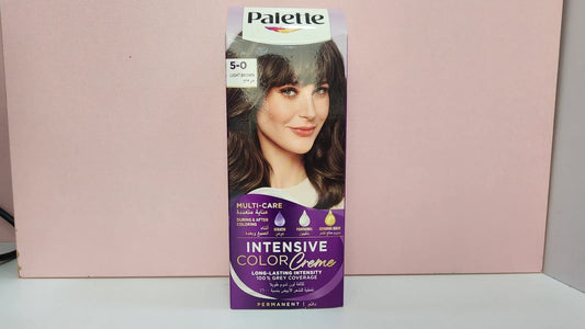 Palette of hair dye (5) light brown