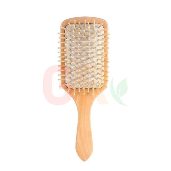 wooden hairbrush
