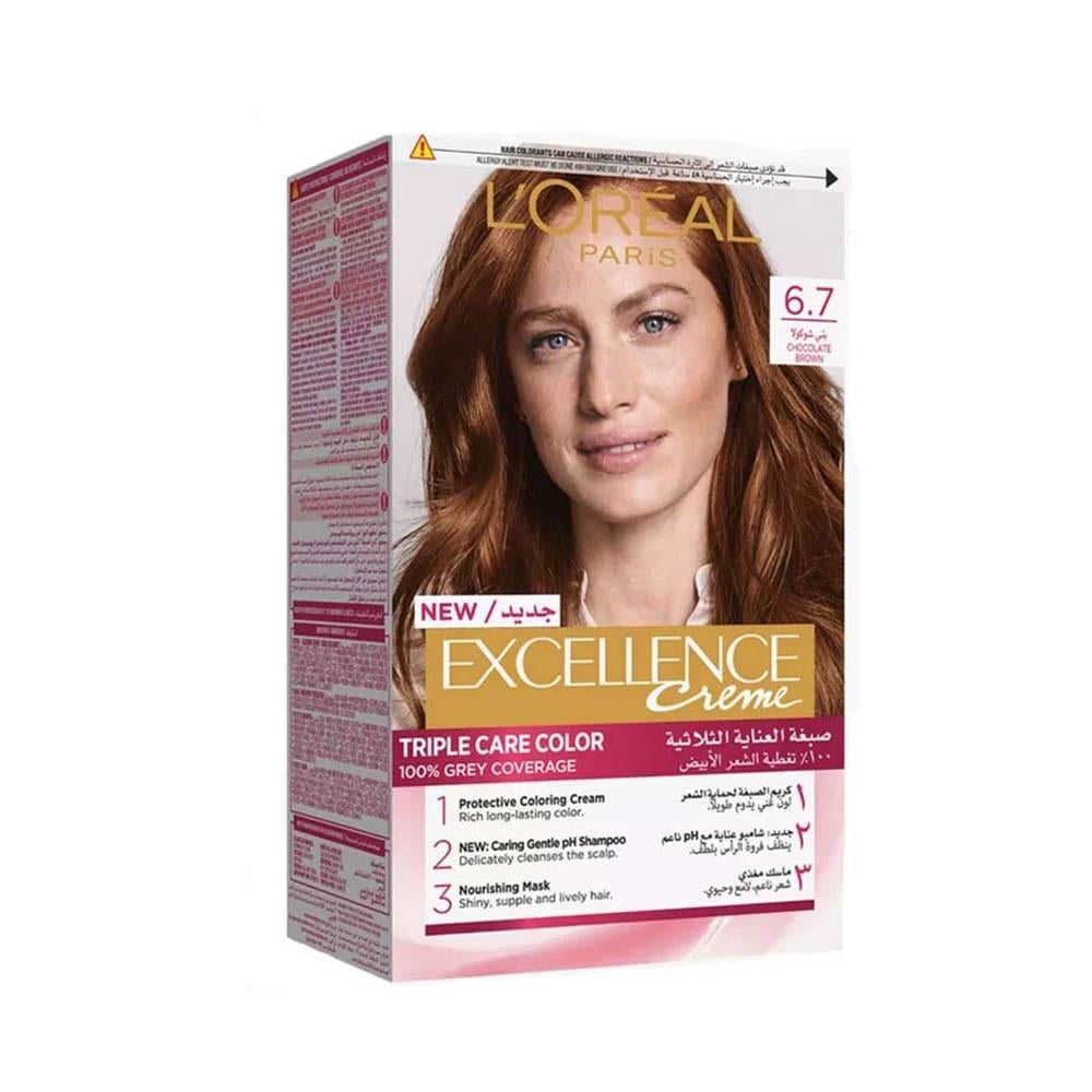 L'Oréal Excellence Hair Color (6.7) Chocolate Brown