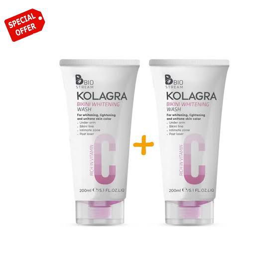 Kolagera Bikini whitening wash 200ml 1+1