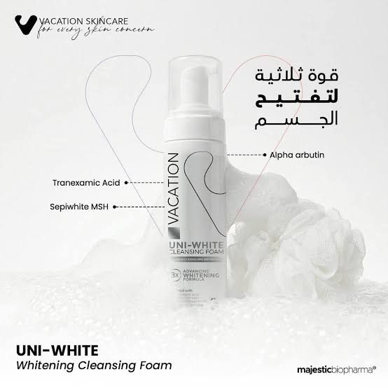 Vacation Uni White Cleansing Foam 200ml