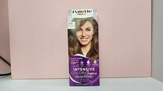 Palette of hair dye (7) natural blonde