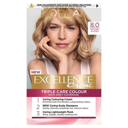 L'Oreal Excellence Hair Dye (8) Light Blonde