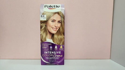 Palette of hair dye (8) light blonde