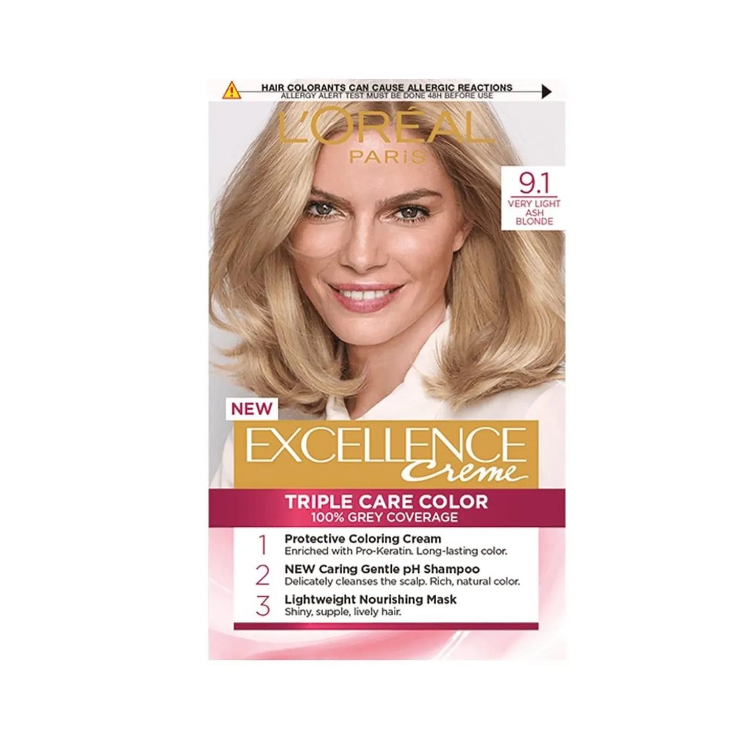 L'Oréal Excellence Hair Dye (9.1) Very Light Ash Blonde