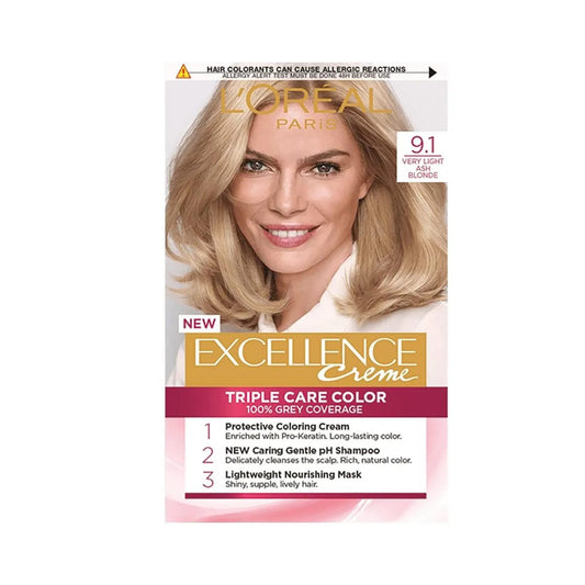 L'Oréal Excellence Hair Dye (9.1) Very Light Ash Blonde