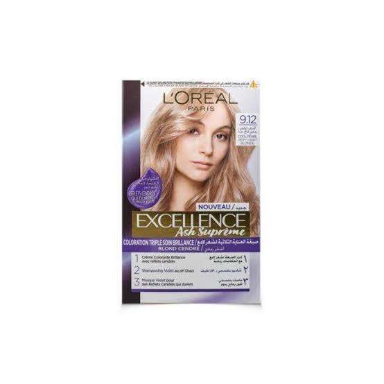 L'Oréal Excellence Hair Color (9.12) Very Light Ash Pearl Blonde