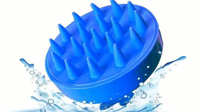 Head massage brush for showering