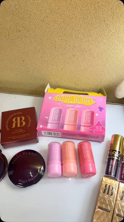 Rose Berry Tint Stick Jelly 3-pack