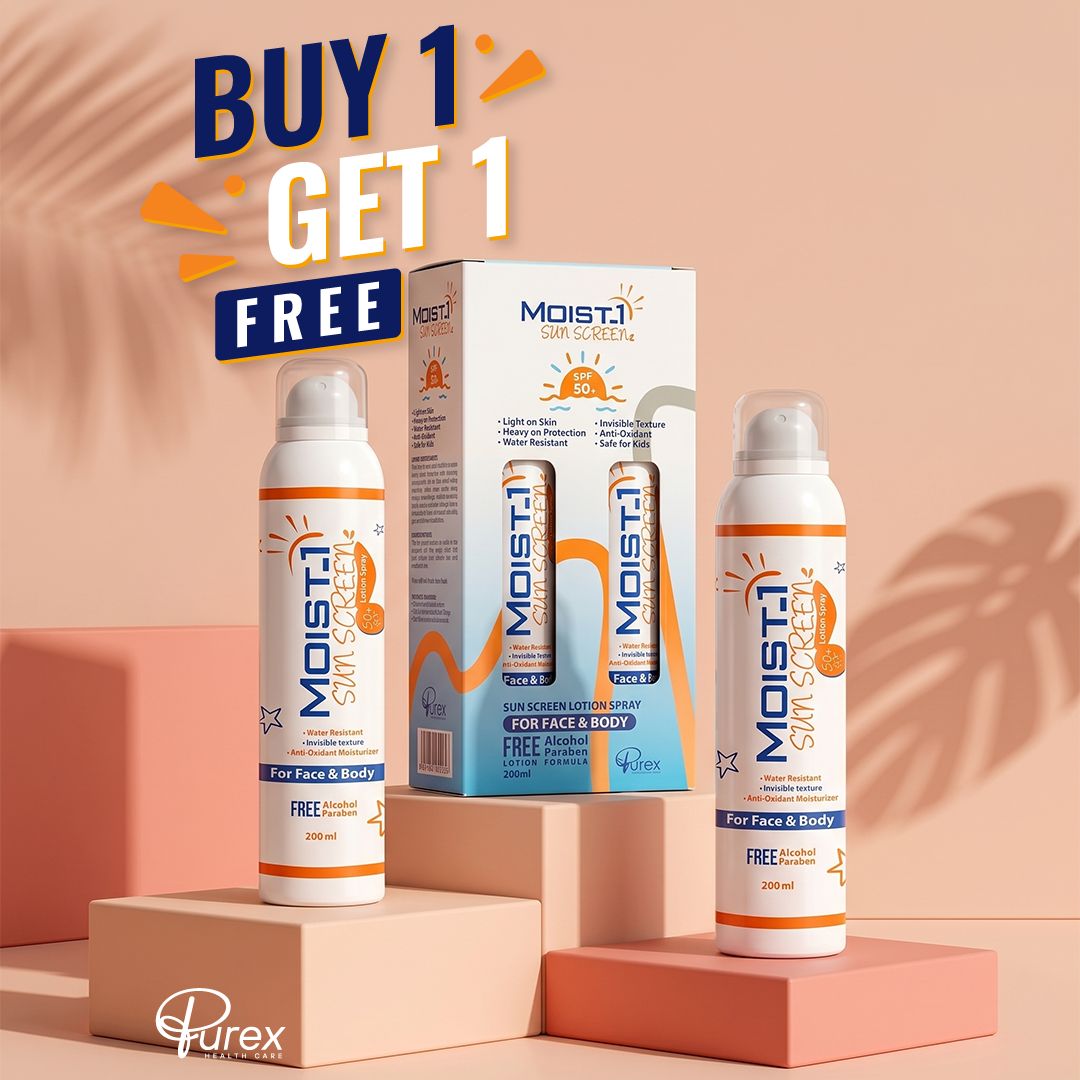 Moist 1 Sunblock Lotion 200ml 1+1