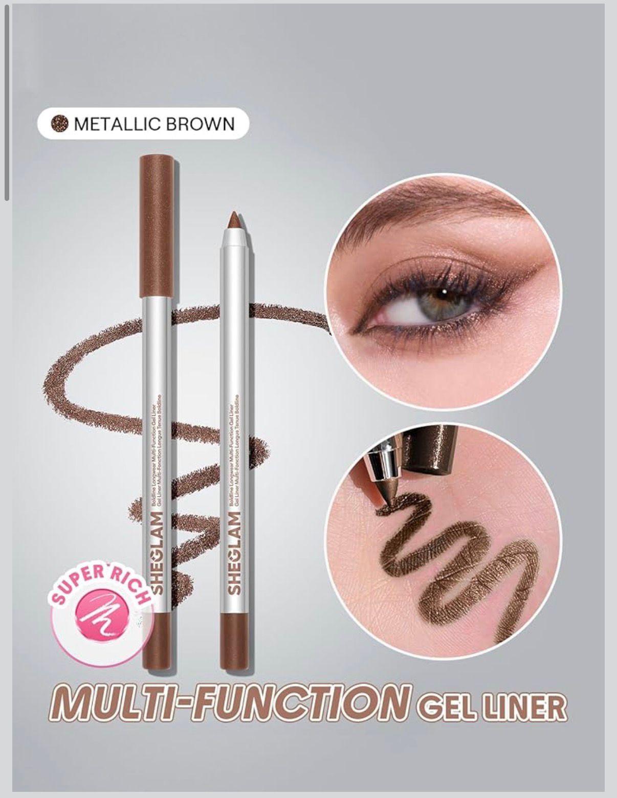 Shiglam Brown Eyeliner Pencil 1.4g